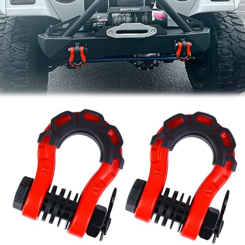 車 シャックル 牽引フック 8ton トレーラー ヒッチ フック Dリング 8トン牽引力 カート トラック オフ..