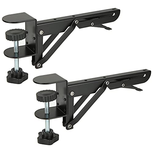 デスク延長デスクエクステンダー 2個入り 折りたたみ パンチング不要 デスククランプ 折りたたみ マウ..