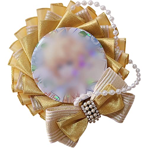 缶バッジ用ロゼット バッジ用 痛バッグ 飾り ロゼット リボン 痛バッグ装飾 缶バッジ 痛バ ロゼット グ..