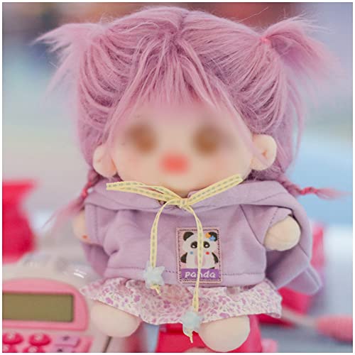 ぬいぐるみ 服 人形 綿人形の服 人形服 着替え ぬいぐるみ用 フード付きパーカー かわいい コート 上着 耳付 ぬいぐるみ 属性なし(パープル・10cm) 送...