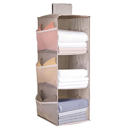 吊り下げ収納 3段 クローゼット クローゼット 収納 吊り下げ 衣類ラック つりさげ 収納 帽子 服 下着 ..