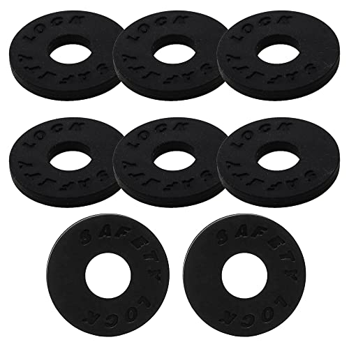 ギターストラップロック 8個セット ストラップラバー フェンダー ストラップ ロック ギター ベース 滑り止め 楽器パーツ (黒色) 送料無料