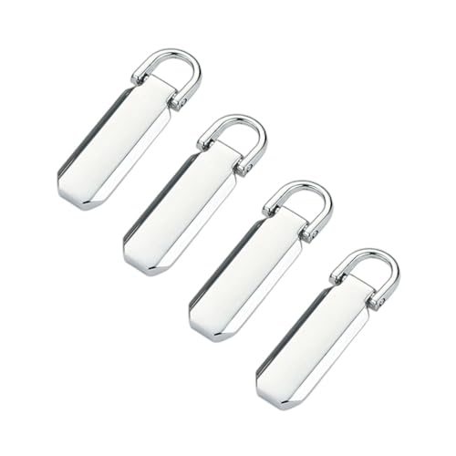 ファスナー持ち手 ファスナー引き手 5号 4個セット 服パーツ 合金製品 簡単着脱 スーツケース / 衣類 /..