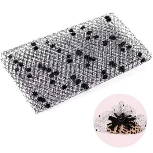 チュールロール メッシュチュール生地 ブラックベールメッシュ ヘアネット生地 ブライダルウェディング..