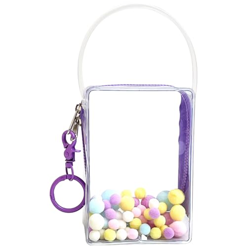 バッグ 痛バック 防塵 ぬいポーチ 外出 人形入れ 10cm綿人形 ぬいぐるみ用 透明 クリア 直方体 PVC ハ..