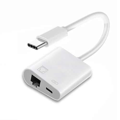 Type C USB-C - 100Mbps ネットワーキング RJ45 PDパワーチャージアダプター付き ノートパソコン / タブレット / 携帯電話に対応 送料無料