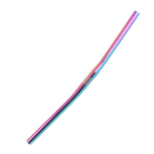 自転車 ハンドルバー マウンテンバイク ロードバイクハンドル 25.4mm×580mm 自転車のハンドルバー ストレートバー ライザーバー アルミ合金 ハンドル 軽量 マウンテンバイク MTB クロス ライザーバ (まばゆい 580mm)