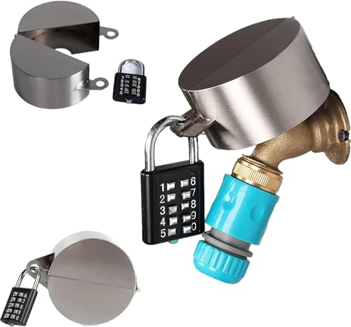 門扉水栓ロック装置 屋外水栓ロック 屋外水栓用ウォーターロック 水栓 屋外ガーデンキッチンホースタッ..