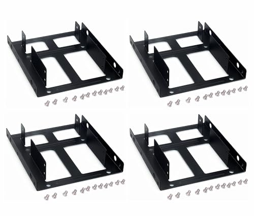 SSD ブラケット 取付用ブラケット 2.5インチSSD HDD →3.5インチ 二つSSD取付可能 金属 マウント 変換ブ..