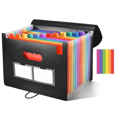 ドキュメントファイル a4 ドキュメントボックス 書類ケース 収納 13 / 25ポケット 大容量 拡張フォルダ ファイルボックス 防水 クリアファイル a4 ...