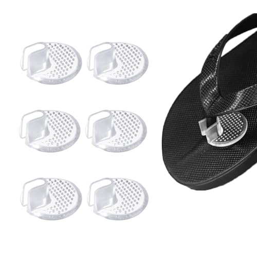 トングカバー 靴擦れ防止 つま先インソール 3足 鼻緒保護 衝撃吸収 保護テープ 履物 下駄 透明 6枚セッ..