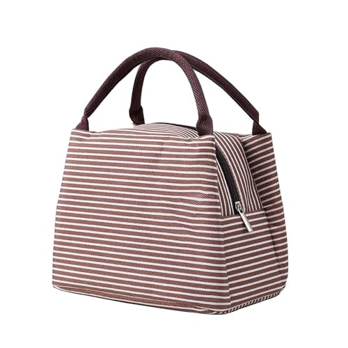 お弁当袋 手提げバッグ トートバッグ 保温 保冷 防水 防塵 (ブラウン) 送料無料
