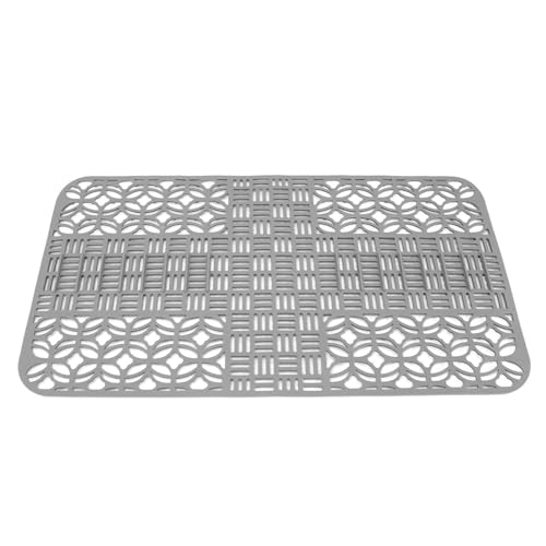 シンクマット 断熱マット 滑り止めマット 乾燥マット 断熱 多目的 傷防止 洗える シンプル 保護 水切り シリコーン製 調理台 シンク 食卓 (グレー)