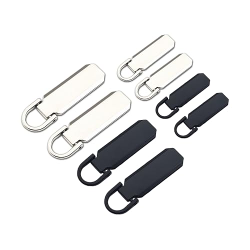 ファスナー引き手 ファスナー持ち手 ジッパー 取っ手 交換部品 8個セット 服装アクセサリー 亜鉛合金 ..