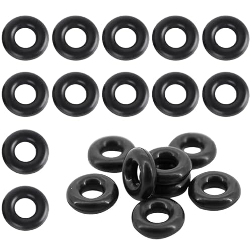 Oリング ニトリルゴム 20個入り シーリングガスケット 7mm外径 3mm内径 2mm幅 ブラック 防水 耐熱 耐油..