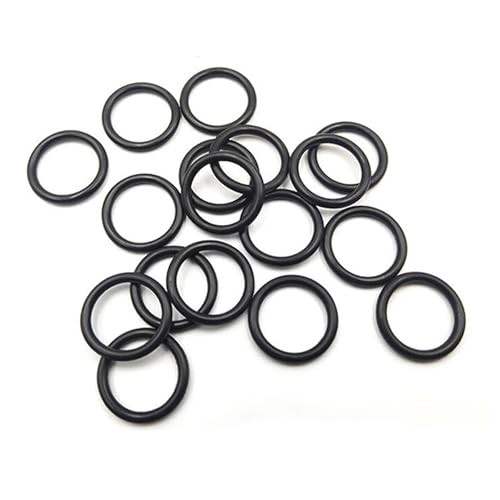 Oリング ニトリルゴム 20個入り シーリングガスケット 6mm外径 4mm内径 1mm幅 ブラック 防水 耐熱 耐油..