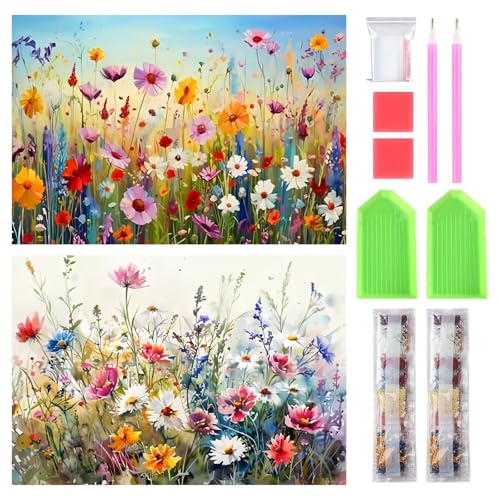 ダイヤモンドアート キット 2個セット 暇つぶし おしゃれ かっこいい 全面貼り付け ハンドメイド 初心..