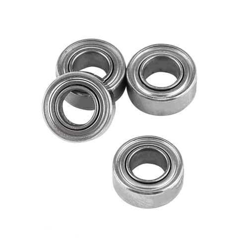 ベアリング ミニチュアベアリング ボールベアリング 4個セット 両シールド付 内径7mm×外径4mm×幅2.5mm ..