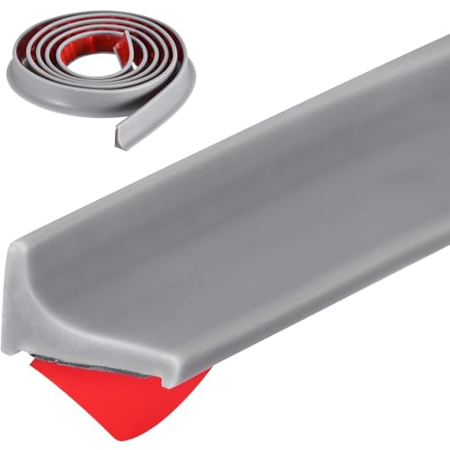 隙間パッキン シンク用 ウォーターバリア 2m 洗面台 隙間ガード 折り畳み式 シャワーバリア 水遮断 水はね防止 掃除 ほこり 落下防止 洗面化粧台 洗面台 横 隙間 浴室用 水の障壁 水の障壁 シーリングストリップ バスルーム キッチン グレー 送料無料