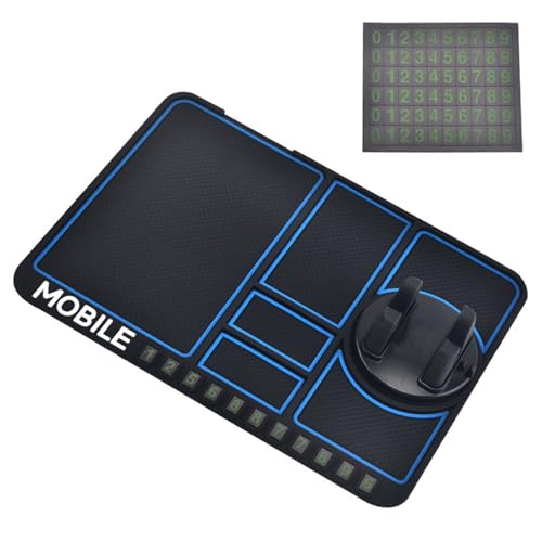 車用 ノンスリップマット 車の滑り止めパッド 多機能 すべり止めシート 一時的な駐車ナンバープレート ..