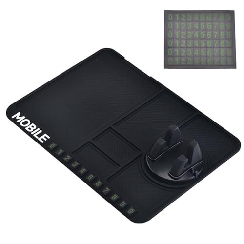 車用 ノンスリップマット 車の滑り止めパッド 多機能 すべり止めシート 一時的な駐車ナンバープレート ..