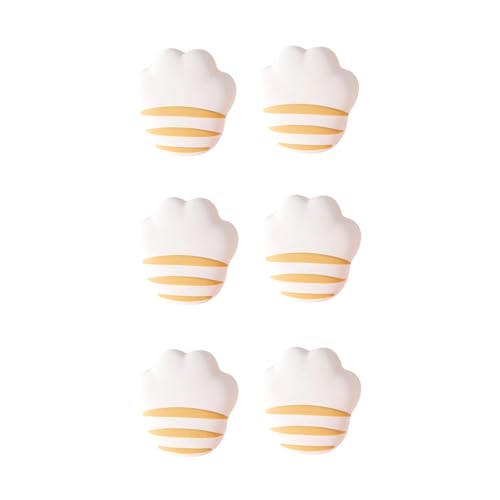 コーナーガード 猫爪 衝突防止パッド コーナークッション コーナーカバー 赤ちゃん 子供 年配の方 ケガ防止 衝突防止 コーナーバンパー キャビネットドアノブ ベビー 強力両面テープ付き (ホワイト 6個) 送料無料