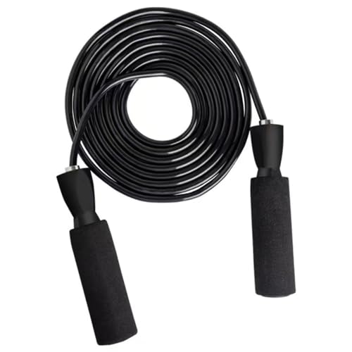 縄跳び なわとび トレーニング用 ロープ長2.8m 長さ調節可グリップ径3.5cm ねじれ防止 収納袋付き 人間工学設計 超軽量130g フィットネス ダイエッ...