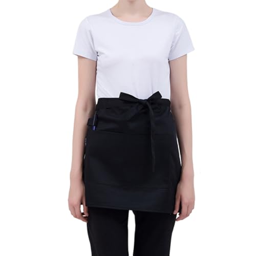 エプロン 前掛け 腰下サロン 調理エプロン 飲食店 厨房 業務用 仕事用 家庭用 男女兼用 (ショート)