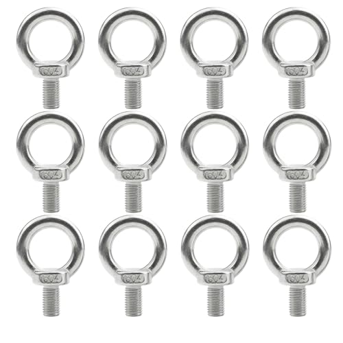 アイボルト 304ステンレス メススレッド 吊り下げ 固定 補強 補助 金具 地震対策 家具 木工 転倒防止 D..