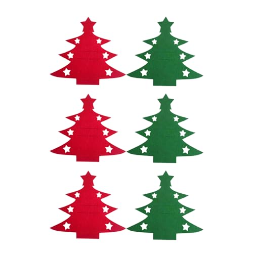 クリスマスツリー カトラリーホルダー 不織布 クリスマスツリー 食器ホルダー ポケット クリスマス パ..