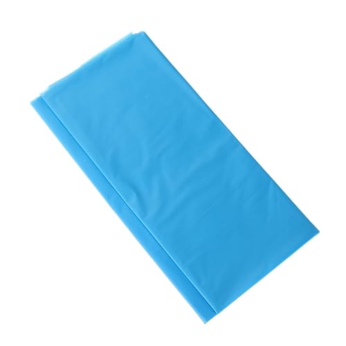 テーブルクロス テーブル カバー 長方形 table cloth PVC製 再利用可能 厚手 滑り止め 汚れ防止 防水 防油 パーティー ブルー