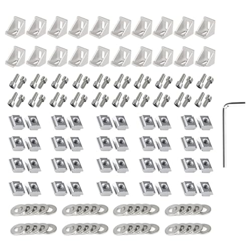 アルミ ブラケット 金具 セット 3030シリーズ コーナーブラケット M6 12mm 六角ソケット キャップスク..