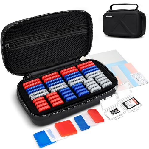 大容量 SD /MSDカード EVAハード収納ケース24枚SD / SDHC /SDXC + 24枚MicroSD / TF /MSD 収納可能 ポ..