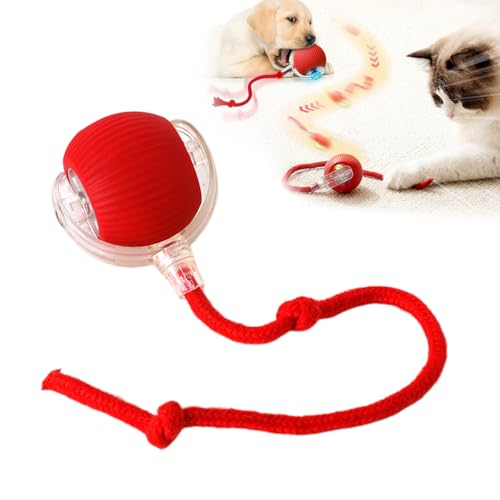 猫 おもちゃ ボール 自動 動く 電動おもちゃ 自動回転 光る 3モード スマート自動ローリング USB充電式..