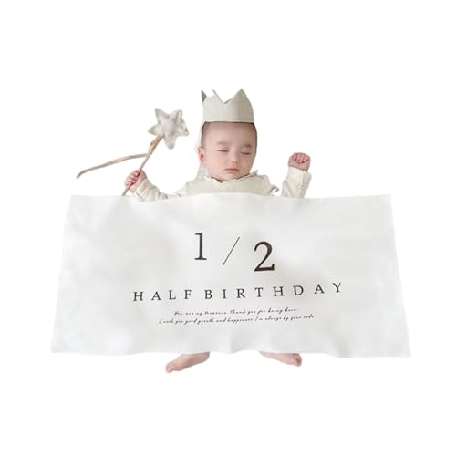 ハーフバースデー タペストリー シンプル 飾り ハンドメイド half birthday 1 /2 誕生日 飾り付けおしゃれ かわいい ハーフ誕生日 記念日用 happy birthday 壁掛け タペストリー 2分の1 送料無料