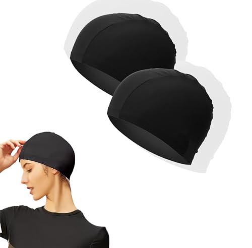 スイムキャップ 水泳帽 フリーサイズ ゆったりサイズ 男女兼用 大人用 速乾 水泳用 温泉 プール 海水浴 ロングヘアでもショートヘアでもお使いいただけます (...