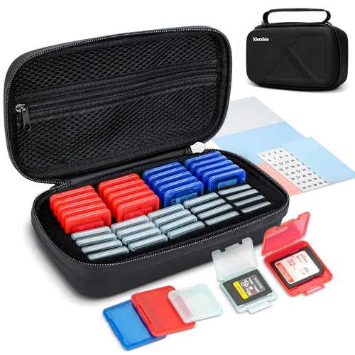 大容量 EVAハード収納ケース 20枚 CFexpress Type A + 20枚 SD SDHC SDXC カード収納可能 外付け 二重..