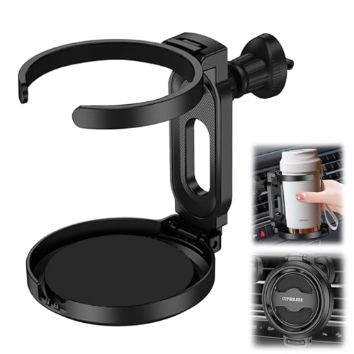 車用 ドリンクホルダー 車 カップホルダー 通用型 エアコン吹き出し口用 折りたたみ式 360°角度調整 取..