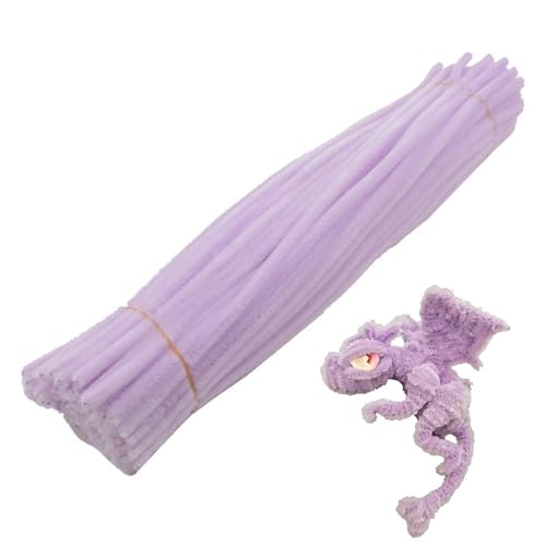 手芸モール 100本 6mm 単色 カラーモール 高密度モール クラフトモール 骨格モール 曲げ可能 DIY 飾り..