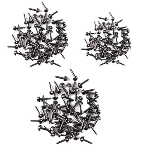 さし鼻 ぬいぐるみ 三角形鼻 手芸 3種類のサイズセット 約150個入り 黒 ドールノーズ 差し鼻 動物鼻 人..