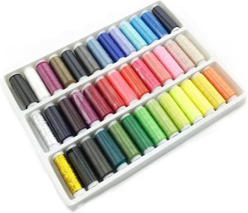 刺繍糸 刺しゅう糸 手縫い糸 ミシン糸 常備糸 39色セット カラー糸 ソーイング糸 小巻 手縫い飾り糸 DIY 衣類補修 裁縫 初心者 家庭用 手縫い用刺繍糸 約200メートル /巻 送料無料