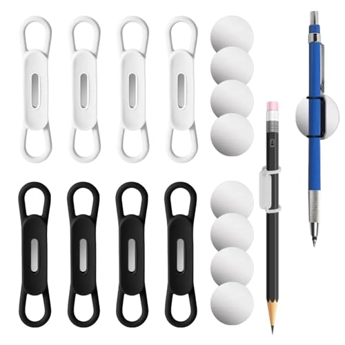 ペンクリップ 8個セット マグネット シリコン ペンホルダークリップ 壁 固定 貼り付け ペン立て ペンホ..