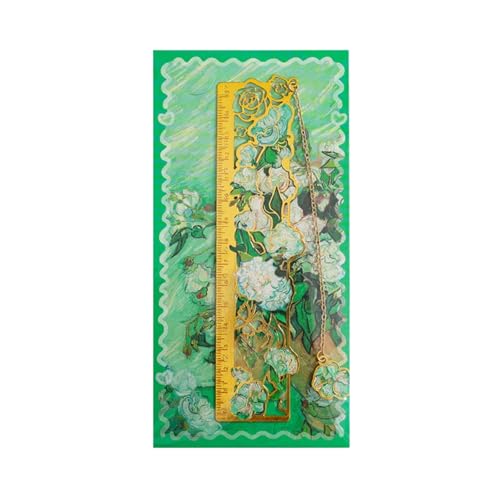 定規 しおり金属 エレガント感 名画 アーティスト 復古 華やか バレンタインデーギフト ゴールド中空トリム ブックページマーカー 誕生日プレゼント 10cm ...