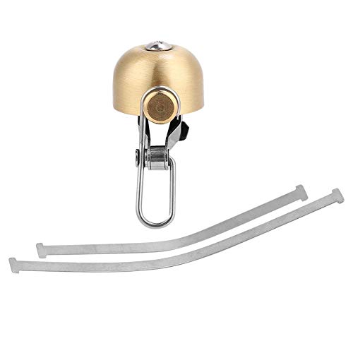 自転車用 ベル マウンテンバイクやロードバイク用 耐久 軽量 銅製 自転車のハンドルバーホーン(銅色)