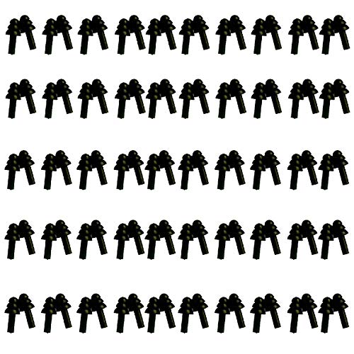 100個セット 耳栓 シリコン フリンジ 大量セット 騒音 安眠 楽器 パチンコ 射撃 医療 検査ライブ 勉強 水泳 旅行 工事 聴覚過敏 洗える 50ペア ブラック