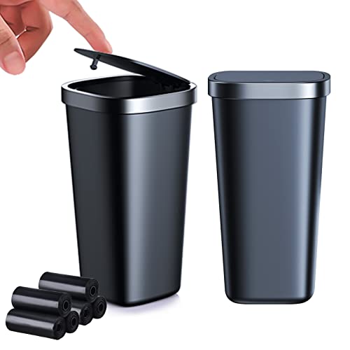 車 ゴミ箱 ボトル型ゴミ箱 蓋付き プッシュロック タッチ開閉 車用ゴミ箱 倒れない 大容量 コンパクト ..