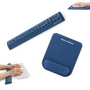 リストレスト 一体型 マウスパッド (L)+タインピング用 マッサージクッション 2点セット 柔らかい素材 ストレス解放 人間工学デザイン 手首置き 疲労低減 ...