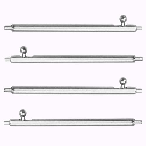 22mm 4本 時計ベルト ステンレススチール バネ棒 18mm 20mm 22mm サイズあり スライド式バネ棒 直径(直径) 1.8mm クイックリリーススプリングバー / プッシュボタン付 時計ラグリンクピン 22mm 送料無料
