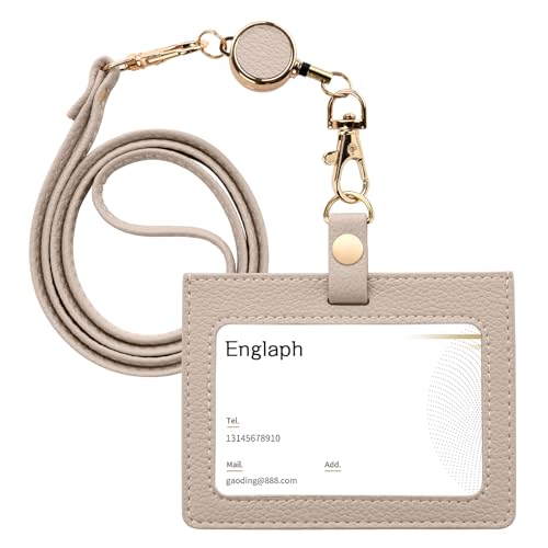 IDカードホルダー 横型 IDカードケース 社員証ケース リール付き パスケース レディース メンズ ネック..