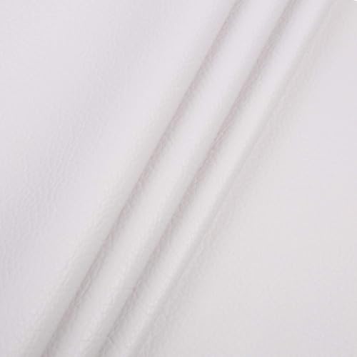 合皮 生地 ソフト 人工レザー DIY かばんの作りに 手芸材料 pvc leather ライチ紋 幅135cm (2M 白いA)